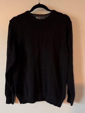 Oscar de la Renta Black Crewneck Sweater